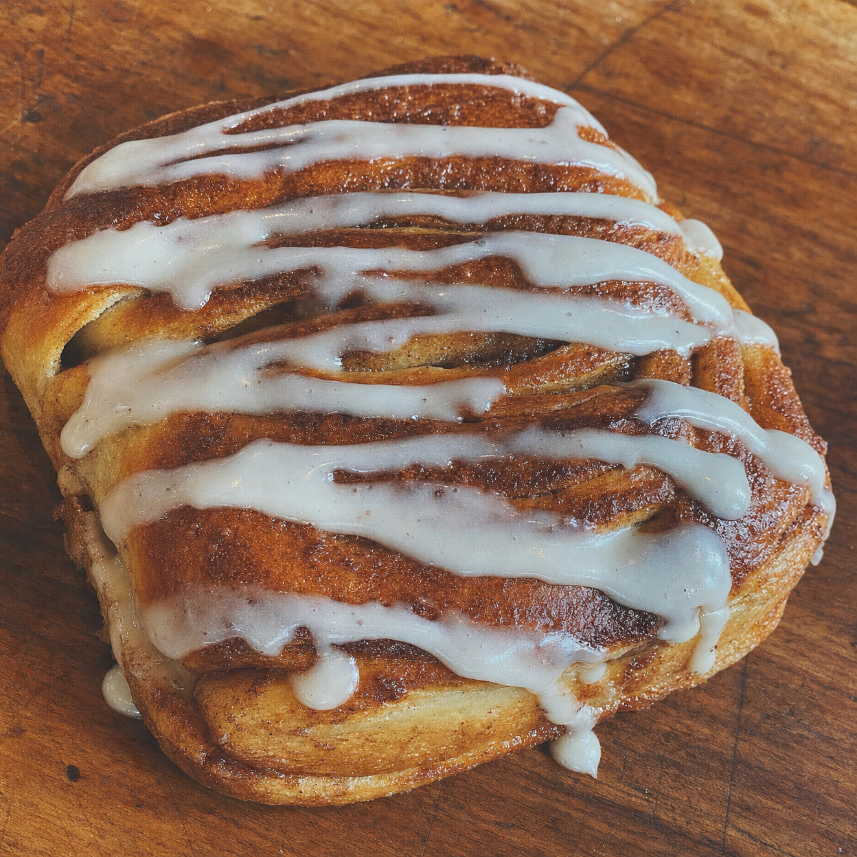 Kanelbolle med glasur