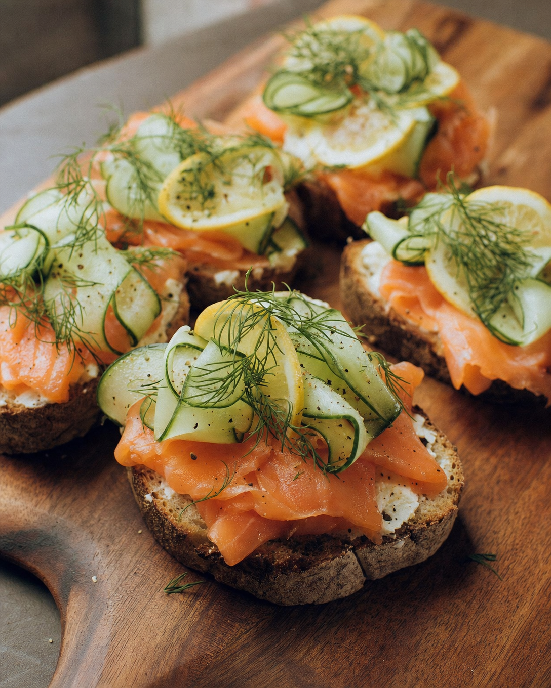 Smørbrød med laks